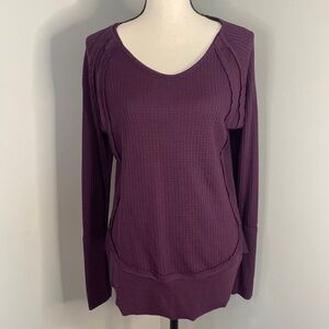 Time and Tru Purple Long Sleeve Light Weight Fall Sweater